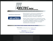 Tablet Screenshot of electec.com